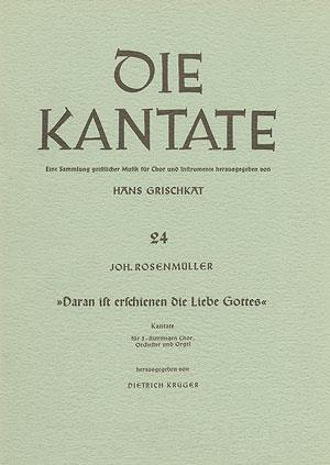Rosenmüller: Daran ist erschienen die Liebe Gottes