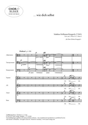 Matthias Hoffmann-Borggrefe: Matthias Hoffmann-Borggrefe: ... wie dich selbst