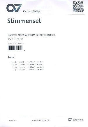 Karl-Michael Komma: Kleine Suite nach Bachs Notenbuchlein (Stimmenset)
