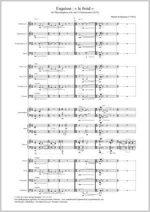 Esquisse: Le Froid