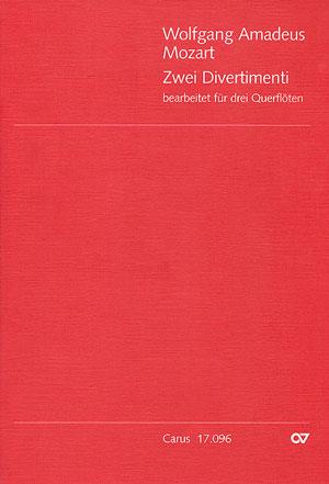 Mozart: Zwei Divertimenti fuer 3 Querfl?ten