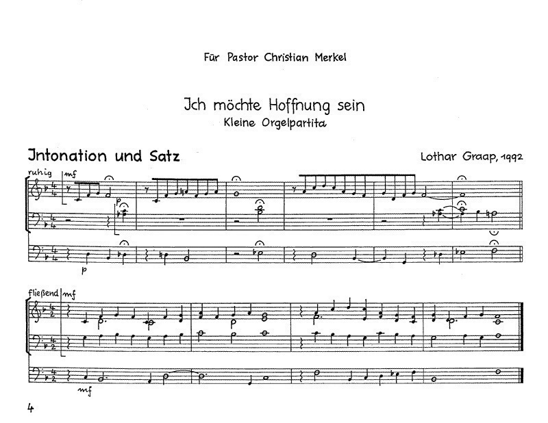 Lothar Graap: Zwei Orgelstücke