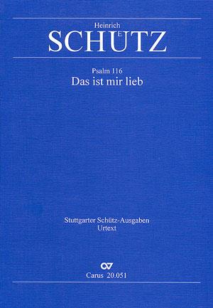 Schütz: Das ist mir lieb (Partituur)