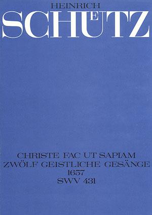 Schütz: Christe fac, ut sapiam (Full Score)