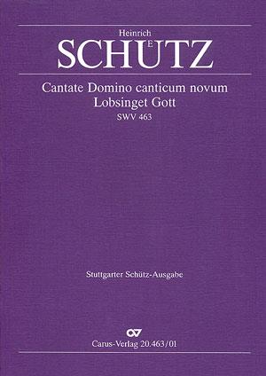 Schütz: Cantate Domino canticum novum (Full Score)