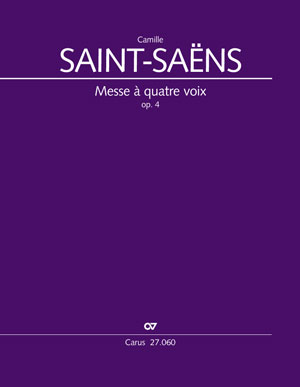 Saint-Saens: Messe A Quatre Voix Op. 4 (Vocal Score)