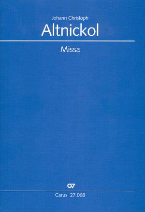 Johann Christoph Altnickol: Missa in d (Partituur)