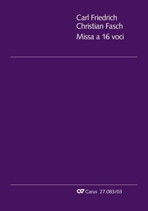 Fasch: Missa a 16 voci FWV (Vocal Score)