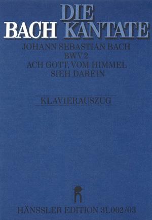 Bach: Ach Gott, vom Himmel sieh darein BWV 2 (Vocal Score)