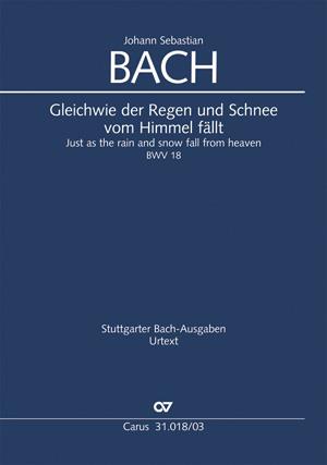 Bach: Gleichwie der Regen und Schnee vom Himmel fällt BWV 18 (Vocal Score)