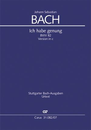 Bach: Kantate BWV 82 Ich Habe Genung (Studiepartituur)