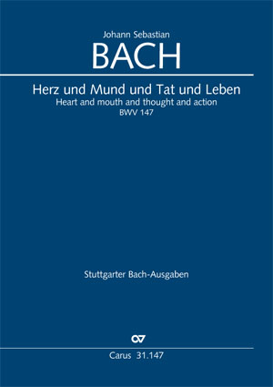 Bach: Herz und Mund und Tat und Leben BWV 147a (Studiepartituur)