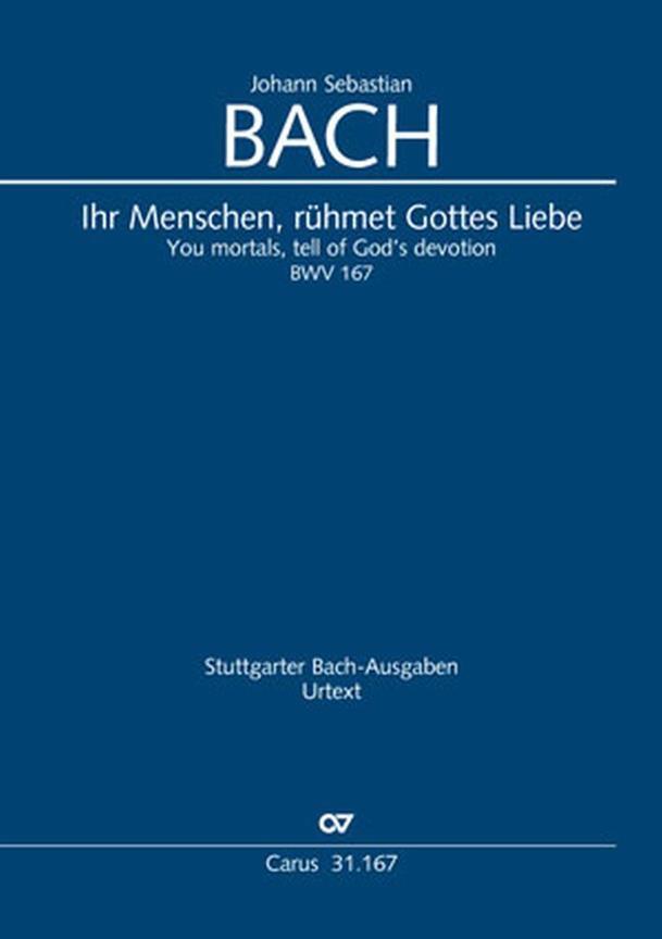 Bach: BWV 167 Ihr Menschen, rühmet Gottes Liebe (Partituur)