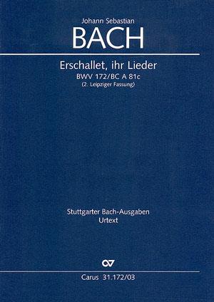 Bach: Kantate BWV 172 Erschallet, ihr Lieder (Vocalscore)