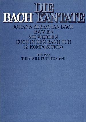 Bach: Sie werden euch in den Bann tun (II) BWV 183 (Partituur)