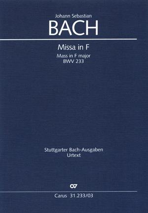 Bach: Missa in F BWV 233 (Vocal Score)