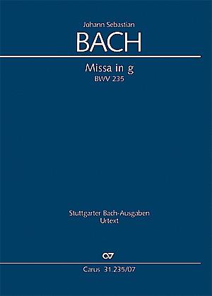 Bach: Missa in G BWV 235 (Studiepartituur)