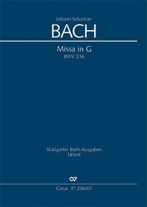Bach: Missa in G BWV 236 (Studiepartituur)