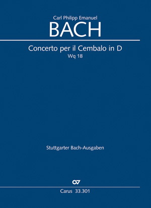 Bach: Concerto per il Cembalo in D (BR-CPEB Wq 18)