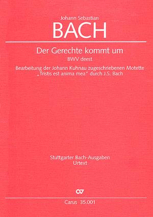 Bach: Der Gerechte kommt um (Partituur)