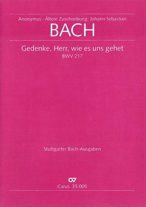 Bach: Gedenke, Herr, wie es uns gehet (Partituur)