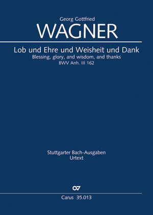 Bach: Lob und Ehre und Weisheit und Dank (SATB)