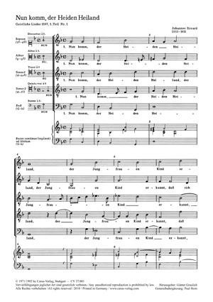 Eccard: Nun komm, der Heiden Heiland