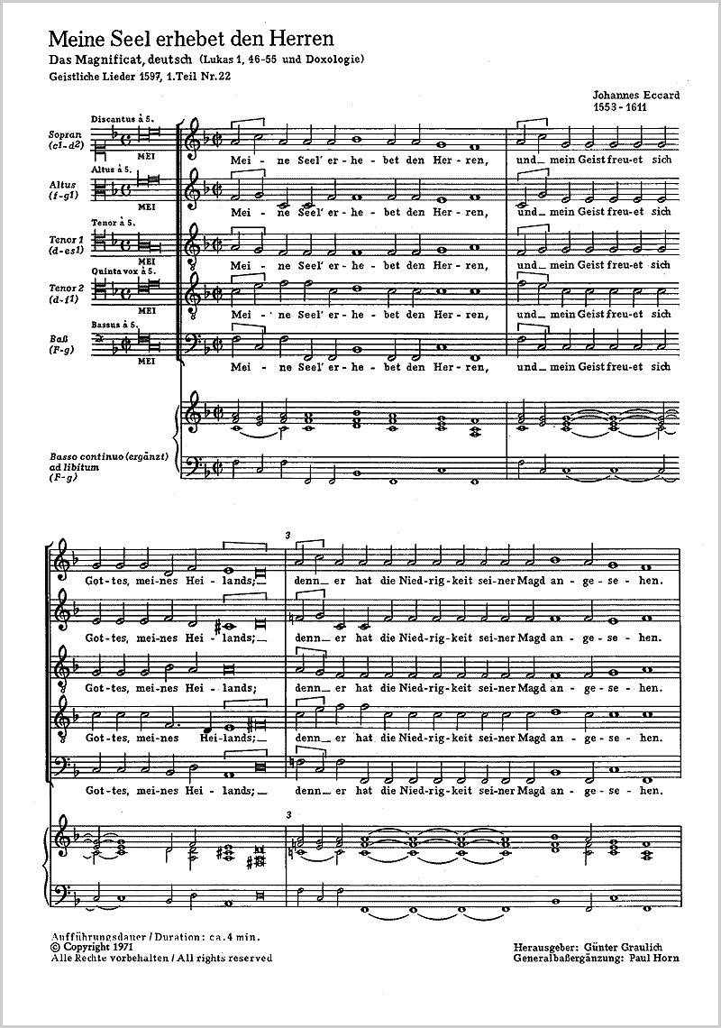 Eccard: Magnificat