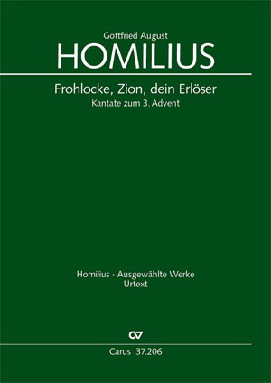 Homilius: Frohlocke, Zion, dein Erlöser (HoWV II.5)