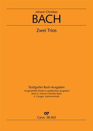 Bach: Trios in C und A (Partitur mit zwei stimmen)