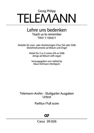 Telemann: Lehre uns bedenken (TVWV 1:1043/1)