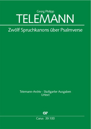 Telemann: Zwölf Spruchkanons (SATB)