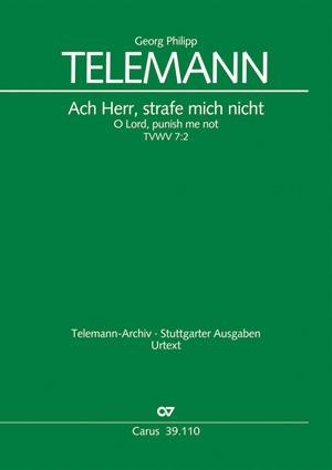 Telemann: Ach Herr, strafe mich nicht (Partituur)