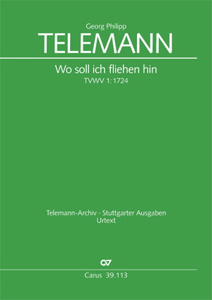 Telemann: Wo soll ich fliehen hin (TVWV 1:1724) (SATB)