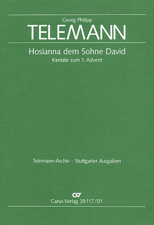 Telemann: Hosianna dem Sohne David (TVWV 1:809) (SATB)