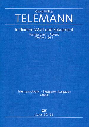 Telemann: In deinem Wort und Sakrament (TVWV 1:931)