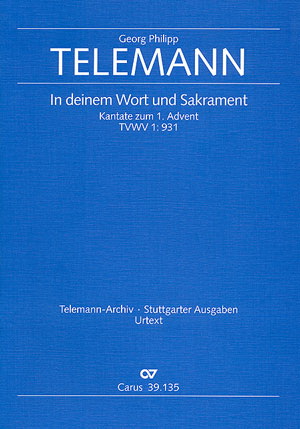 Telemann: In deinem Wort und Sakrament (TVWV 1:931)