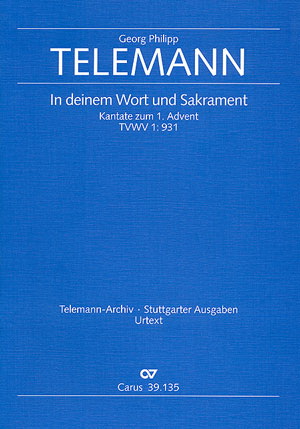 Telemann: In deinem Wort und Sakrament (TVWV 1:931)