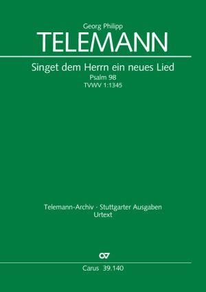 Telemann: Singet dem Herrn ein neues Lied (Koorpartituur)