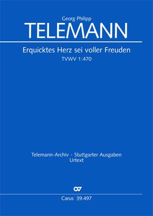 Telemann: Erquicktes Herz, sei voller Freude (Partituur)