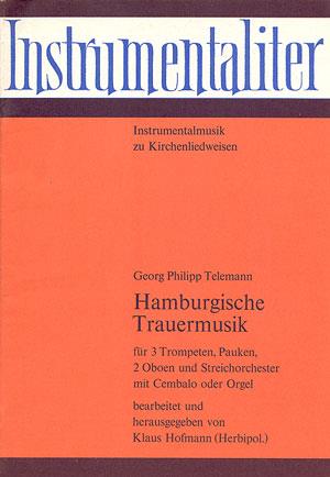 Telemann: Hamburgische Trauermusik (Partituur)