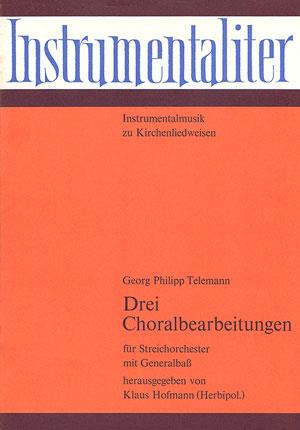 Telemann: Drei Choralbearbeitungen (Partituur)