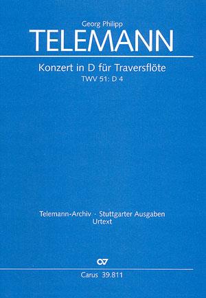 Telemann: Konzert in D fur Traversflöte (Partituur)