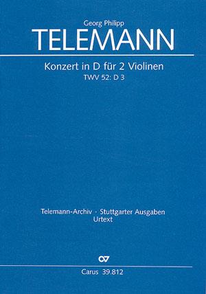 Telemann: Konzert in D fur 2 Violinen (Partituur)