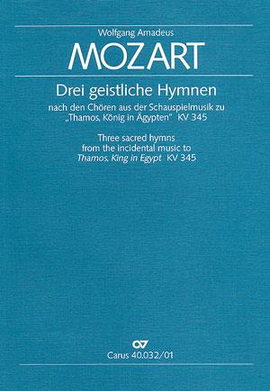 Mozart: Drei geistliche Hymnen nach den Thamos-Chören (Partituur)