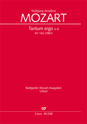 Mozart: Tantum ergo in B KV 142 (Koorpartituur)