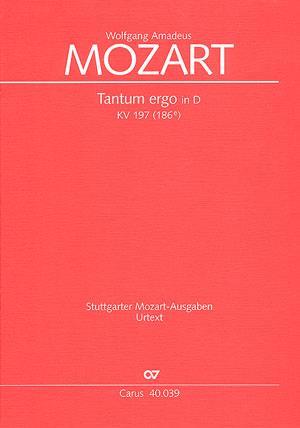 Mozart: Tantum ergo in D KV 197 (Partituur)
