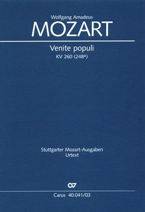 Mozart: Venite populi KV 260 (Vocal Score)