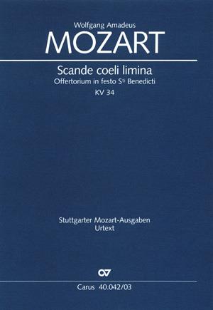 Mozart: Scande Coeli Limina KV 34 (Vocal Score)