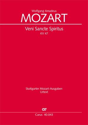 Mozart: Veni Sancte Spiritus KV 47 (Partituur)